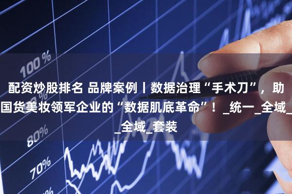 配资炒股排名 品牌案例丨数据治理“手术刀”，助力某国货美妆领军企业的“数据肌底革命”！_统一_全域_套装